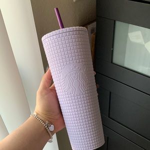 Starbucks lilac venti grid tumbler